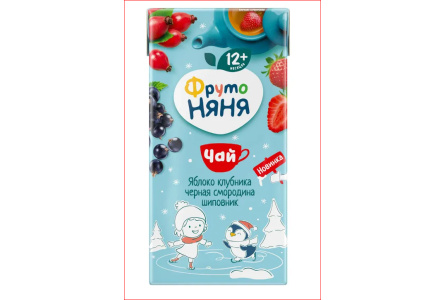ДП Чай ФРУТОНЯНЯ 200мл Клубника/черная смородина/шиповник 1/18шт