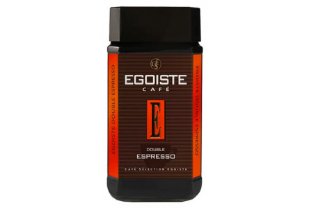 Кофе растворимый EGOISTE 100гр Double Espresso ст/б 1/12шт