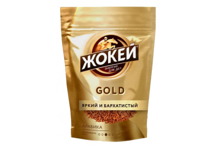 Кофе растворимый ЖОКЕЙ 150гр Голд сублимированный м/у 1/8шт