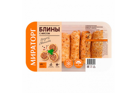 Блины МИРАТОРГ 360гр с Мясом 1/10шт