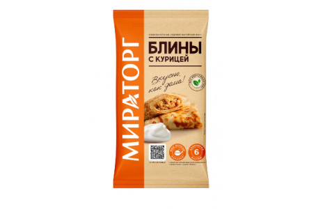 Блины МИРАТОРГ 360гр с Курицей 1/10шт