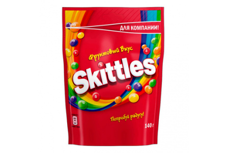 Жевательная конфета SKITTLES 140гр Фрукты 1/20шт