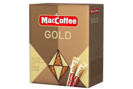 Кофе растворимый MACCOFFEE Gold 30гр м/уп 1/24шт