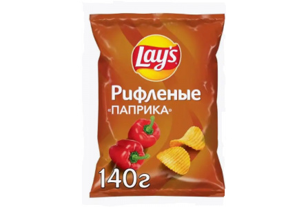 Чипсы LAYS 140гр Паприка 1/19шт