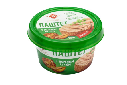 Паштет БРЕСТ 150гр нежный с жареным луком Беларусь 1/18шт