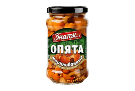 Грибы ЗНАТОК 280гр Опята маринованные ст/б 1/12шт