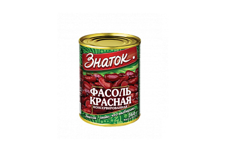 Фасоль ЗНАТОК 360гр Красная ж/б 1/12шт