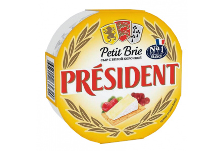 Сыр мягкий PRESIDENT 125гр 60% Petit Brie 1/8шт