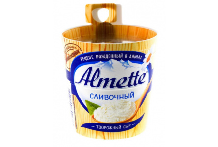 Сыр творожный ALMETTE 150гр Сливочный 1/8шт