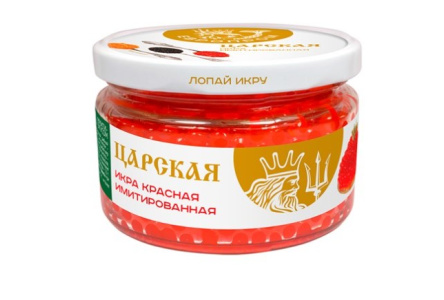 Икра имитированная РУССКАЯ 220гр красная премиум 1/12шт