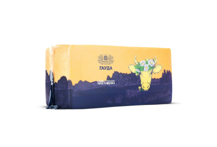 Сыр БЕЛОВЕЖСКИЕ СЫРЫ 200гр 45% Гауда 1/10шт Беларусь