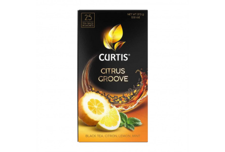 Чай черный в пакетиках CURTIS 25*1,5гр Citrus Groove 1/12шт