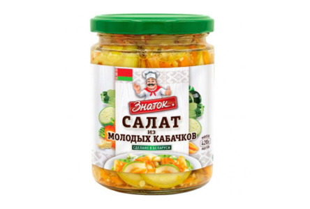 Салат ЗНАТОК 420гр Итальянский из молодых кабачков ст/б 1/12шт