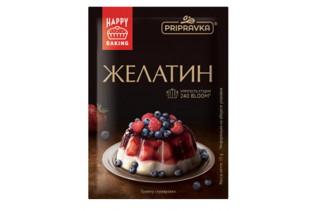 Желатин пищевой ПРИПРАВКА 15гр 1/30шт