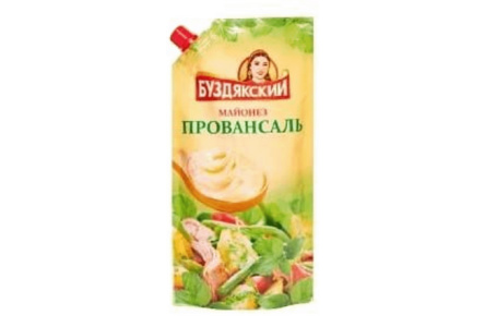 Майонез БУЗДЯКСКИЙ 380гр Провансаль 50%  дой-пак 1/12шт