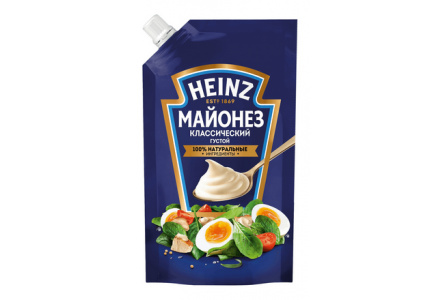 Майонез HEINZ 300гр Классический 67% д/п 1/12шт