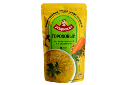Гороховый суп БУЗДЯКСКИЙ 500гр дой-пак 1/6шт