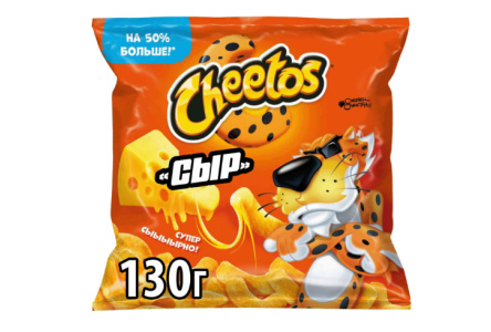 Чипсы CHEETOS 130гр Сыр 1/10шт