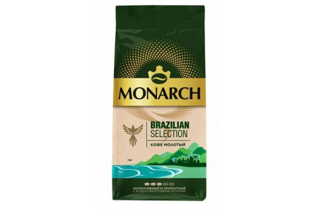 Кофе молотый MONARCH BRAZILIAN SELECTION 230гр 1/9шт