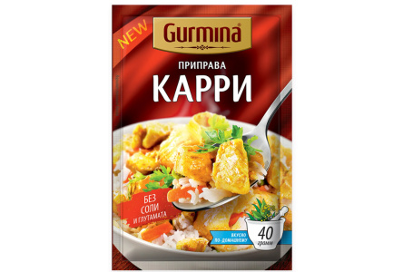 Приправа GURMINA 40гр Карри 1/20шт Беларусь