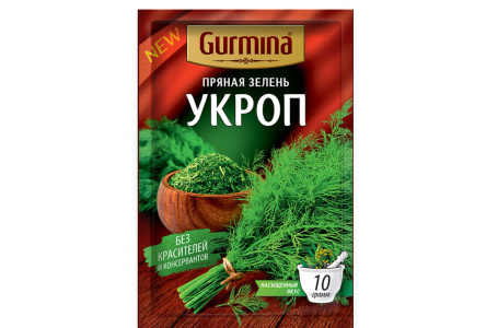 Укроп GURMINA 10гр 1/20шт Беларусь