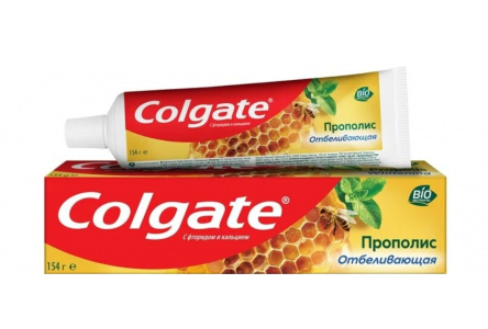 Паста зубная COLGATE Прополис 100мл Отбеливающая 1/48шт