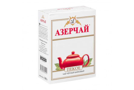 Чай черный АЗЕРЧАЙ 100гр Байховый Пекое 1/30шт