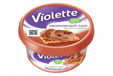 Сыр творожный VIOLETTE 140гр Шоколад 1/8шт