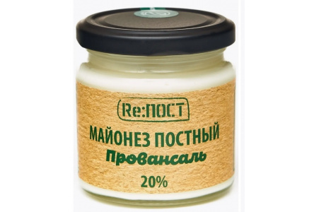 Диет Соус майонезный RE ПОСТ 200гр Провансаль 20% 1/12шт