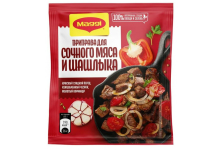 Приправа МАГГИ 20гр Для сочного мяса и шашлыка м/у 1/25шт