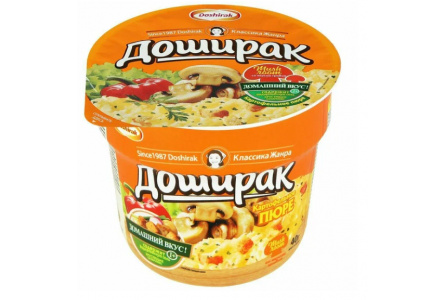 Картофельное пюре ДОШИРАК 40гр Грибы 1/24шт