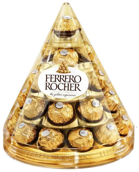 Набор конфет FERRERO ROCHER 350гр Т28*3 Конус 1/3шт
