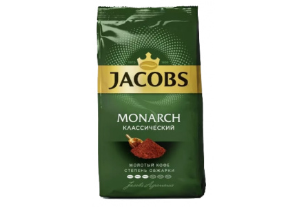 Кофе молотый JACOBS MONARCH 70гр Классик жареный м/у 1/12шт