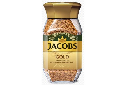 Кофе растворимый JACOBS MONARCH 95гр Gold ст/б 1/12шт