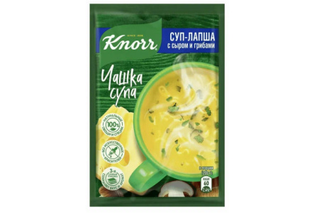 Суп БП KNORR Чашка Супа 15,5гр Сырный с грибами 1/30шт