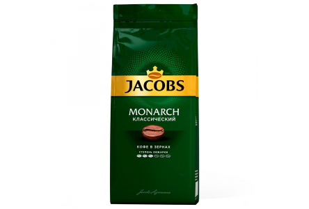 Кофе в зернах JACOBS MONARCH 230гр м/у 1/9шт