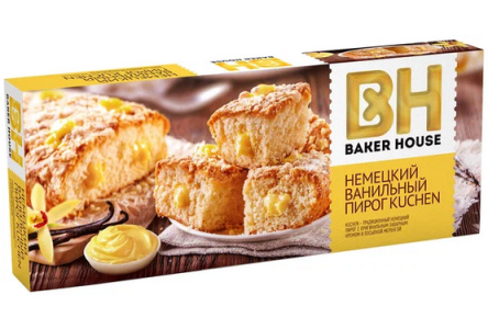 Пирог KUCHEN 350гр Немецкий ванильный 1/8шт