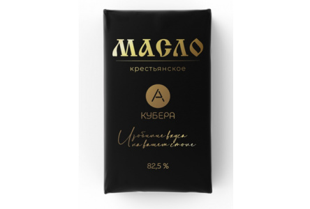 Масло сливочное Крестьянское 72,5% 180гр 1/12шт Кубера ООО