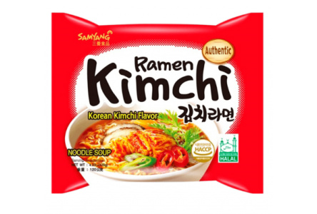 Лапша SAMYANG Kimchi Ramen 120гр Со вкусом кимчи м/у 1/20шт