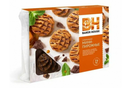 Пирожное-мини BAKER HOUSE 240гр Карамель 1/10шт