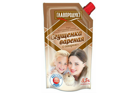 Продукт молокосодержащий ГЛАВПРОДУКТ 270гр Сгущенка вареная 1/30шт