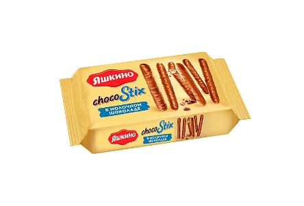 Печенье ЯШКИНО 130гр STIX палочки в молочном шоколаде 1/24шт РСС500