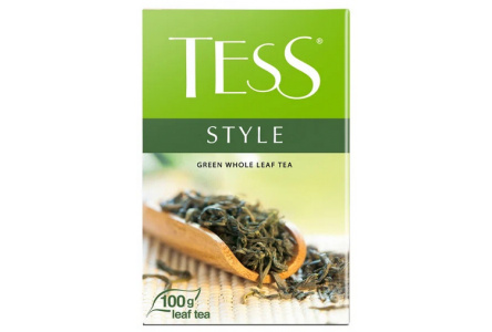 Чай зеленый TESS 100гр Style green байховый 1/14шт