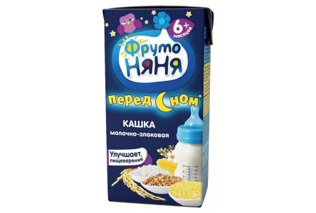ДП Каша ФРУТОНЯНЯ 200мл Молочно/злаковая с 6 мес 1/18шт