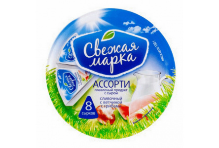 Продукт плавленый с сыром СВЕЖАЯ МАРКА 130гр 45% Сливочный 1/12шт