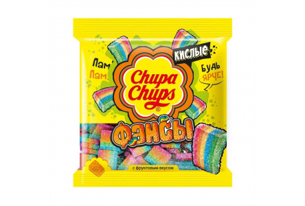 Мармелад жевательный CHUPA CHUPS 150гр Кислые фансы микс 1/15шт