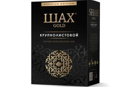 Чай черный  ШАХ GOLD 100гр Крупнолистовой 1/24шт