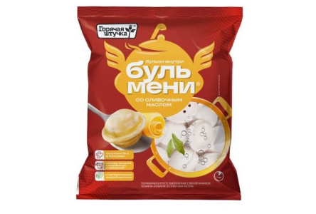 Пельмени ГОРЯЧАЯ ШТУЧКА 400гр Бульмени со сливочным маслом 1/16шт