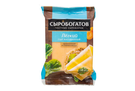 Сыр СЫРОБОГАТОВ 180гр 25% Легкий 1/12шт