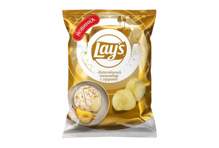 Чипсы LAYS 105гр Камамбер запеченный с грушей 1/20шт